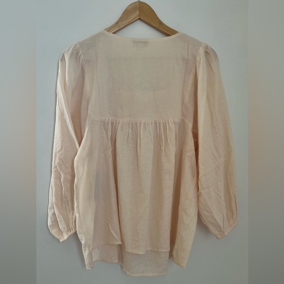 CLOSING SALE! 
🎉HP!!🎉 Lucky Brand | Peach Blouse Tunic - Picture 2 of 3